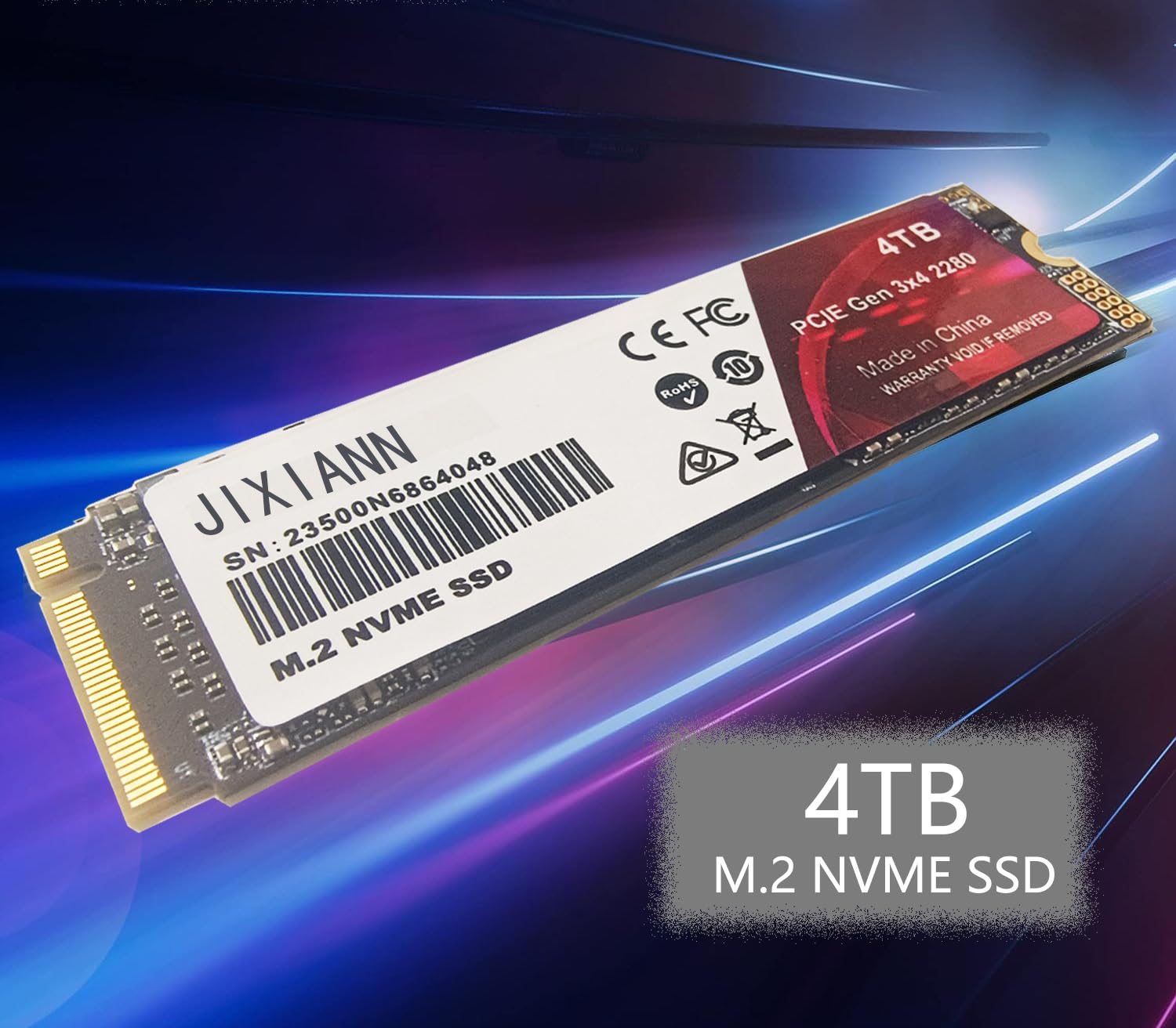 内蔵型SSD HESRAY M.2 2280 NGFF SSD 4TB SATA3 NAND HESRAY M.2 2280 NGFF SSD 4TB SATA III 4TB SSD PCIe 4.0 NVMe M.2